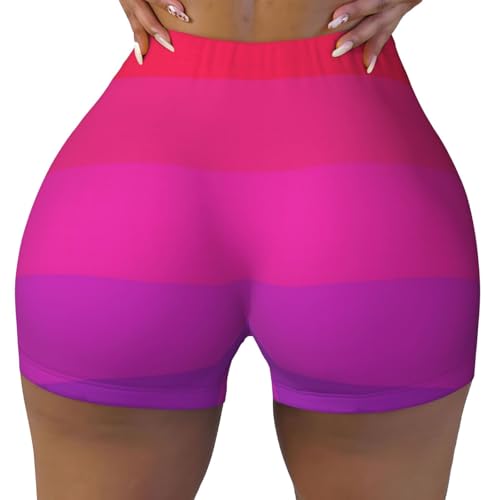 Women Girls High-Stretch Workout Shorts for Running Cycling 2025 Biker Shorts