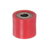 sourcing map Kettenrolle Riemen Scheibe Spanner 10mm Nylon Zylinder Schieberegler für Mini Motorrad Dirt Fahrrad Atv Go-Kart Schiebetür Bewässerung Ausrüstung Rot