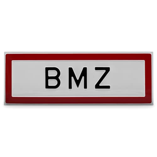 Betriebsausstattung24 BMZ Hinweisschild Brandschutz, Alu geprägt, Grote 59,40x21,00 cm