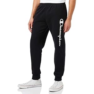 Champion Homme Legacy Classic Logo Pantalon de Surv tement, Noir-[black], XL EU
