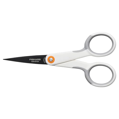 Ciseaux Micro-Tip antiadhésifs Fiskars fini les résidus de colle