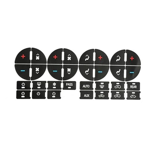 Cubierta Marco Panel Interior Para Chevy Para Tahoe Para Suburban Para Avalanche Para Silverado Piezas Interiores De Coche AC Tablero Decoración Botón Pegatina