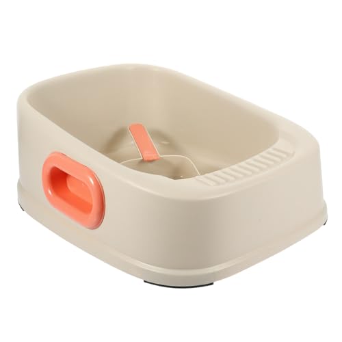 BESPORTBLE Cat Litter Pan Kitten Potty Large Entrance Pet Plastic Toilet Home Pet Shop Use