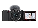 Sony Cámara Digital con Lente Intercambiable para Vloggers, Lente SELP1650 Versión 2 con...