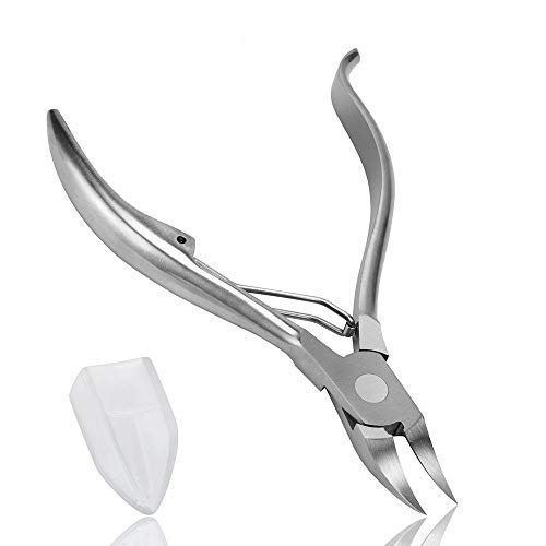 Nail Clippers, Precision Toenail Clipper Tool for Thick or Ingrown, Toenails Nail Heavy Duty Natural Manicure Tool Surgical Grade, Stainless Steel Toenail Pliers Sharp Labor-Saving