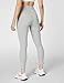 Nike Women's Sportswear Classic High-Waisted 7/8 Leggings, Dark Grey Heather/Sail, Large