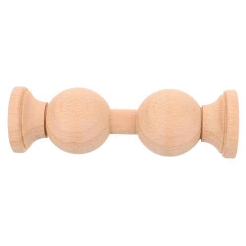 Mobestech Handmade European Style Beech Wood Finials Decorative Roman Pillar Decor for Bed Post Staircase Rods Smooth Safe Finish Replacement Craft Accents