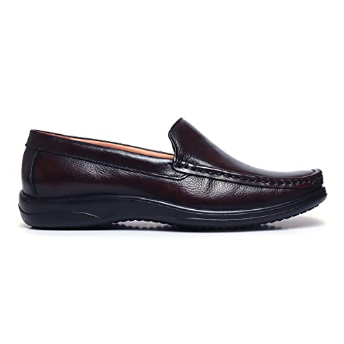 Image of Zoom Shoes Leather Shoes for Men | Super Comfortable with Cushioned Insole Formal /Loafer Shoes for Adult A-1241