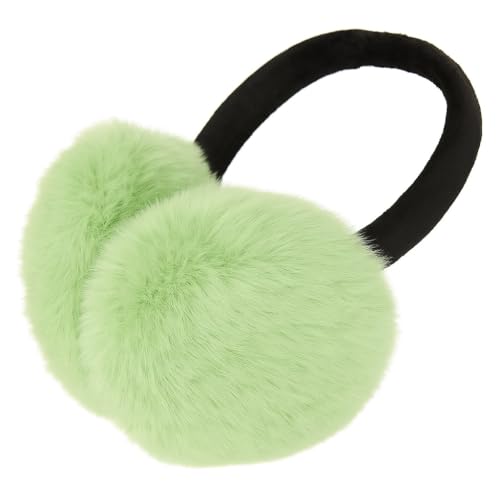 Image of FabSeasons Faux Fur Winter Outdoor Accessory Foldable Ear Muffs /Warmer for Girls & Women for protection from Cold, Ideal Head /Hair Accessory during winters