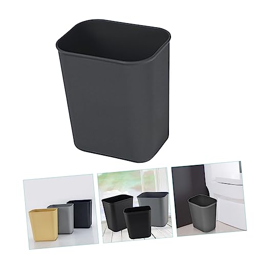 2 piezas caneca rectangular de plástico para basura miniatura 6