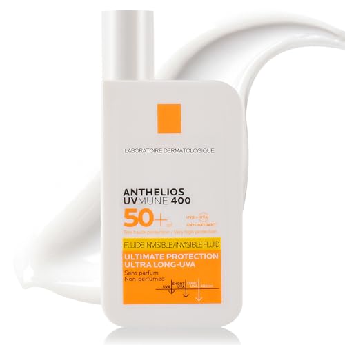 Protector Solar Anti-Manchas SPF 50+, Fórmula con Mexoryl 400, Fluido Invisible, UV-MUNE 400, 50 ml