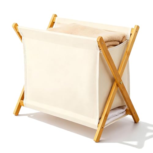 DUMDUM Simple, Eco-Friendly Foldable Laundry Hamper with X-Frame, Multi-Size for