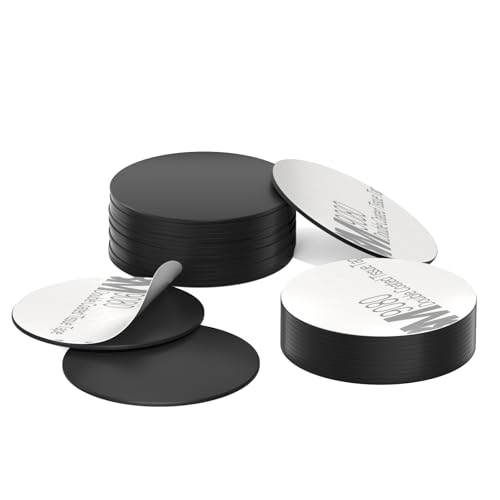 Image of 10 pcs NFC Tags Black NTAG215 NFC 215 Tags NFC Coins Cards Black NFC Stickers Round 13.56MHz NFC Chip with Adhesive Back, Compatible with TagMo and NFC Enabled Phones