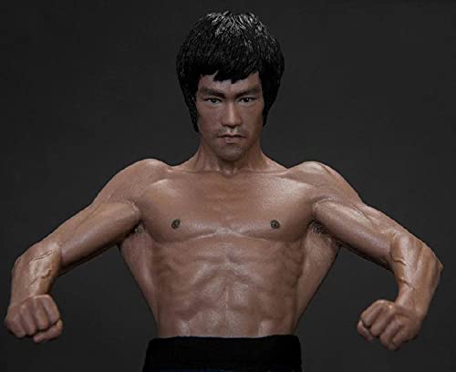 LOOACG 15CM Édition Limitée Anime Bruce Lee Statue Père des Arts Martiaux Mixtes PVC Debout Adulte Jouet Bureau Statue Ornements Modèle De Noël Décoration Cadeaux Cover