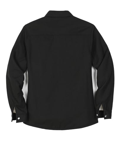 ZENTHACE Women's Flannel Shirt Jacket, Sherpa-Lined Plaid Shacket Jackets, Snap Button Down Outdoor Shirt2