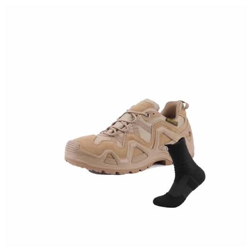 Botas de combate do exército duráveis, botas de caminhada na selva de caça do exército ao ar livre Botas táticas militares masculinas Botas de deserto respiráveis Botas de trabalho confortáveis (Colo