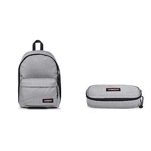 Sac à dos Eastpak Out of Office gris et trousse assortie pour ranger vos affaires de cours