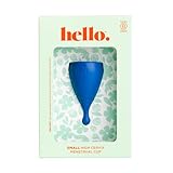 Hello Period Cup High Cervix Menstrual Cup | Award Winning Reusable Soft Flexible Alternative to Pads & Tampons | Sustainable Feminine Hygiene | Leak Proof | Holds 19.5ml 38mm diameter, 67mm L (Small)
