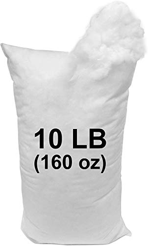 Image of Hometex Canada Pillow Stuffing (Not Made in China) 10 LB Bag 100% High-Loft Polyester Stuffing Fiber Fill