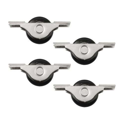 4 roulettes pour portes coulissantes anti-blocage de dressing