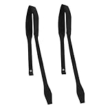 FOMIYES Correas para Bastones de Esquí y Senderismo 2 Piezas Negras de Nailon Ajustables para Muñeca Accesorio para Equipo Outdoor Soporte Ergonómico y Duradero para Deportes al Aire