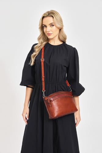 Image of Genuine Leather Purses for Women Vintage Crossbody Bags for Women Hand Bags Women's Shoulder Handbags | Genuine Leather