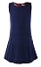 Bienzoe Girl's Stretchy Pleated Durable School Uniforms Jumper Navy 5