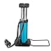 Gavigain Bike Pump, Mini Portable Foot Pump, High Pressure Floor Inflator Tire Air Pump for Bicycle (Blue)