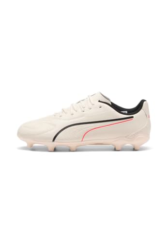 Puma King 20 Play FG/AG JR Chaussures de Football, Sugered Amande Noir-Ultra Rouge, Pointure 45