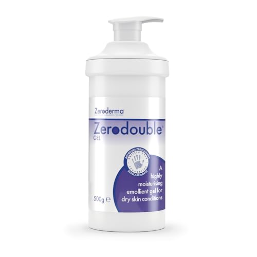 Zeroderma Zerodouble Gel, 2-in-1 Moisturiser & Soap Substitute, Highly Moisturising Gel for Dry Skin Conditions such as Eczema, Psoriasis & other Dry Skin Conditions. 500g
