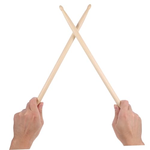 Baquetas de madera HANABASS 5A, 6 pares, para práctica y principiantes, para batería y percusión miniatura 7