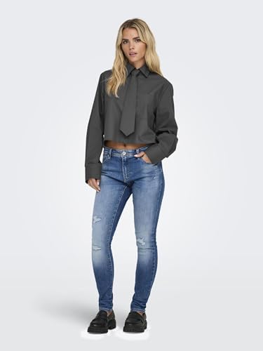 Only Onlvinea Life Ls Jewellery T-Shirt WVN Chemise, Noir, XL