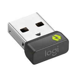 Logitech Bolt USB-A Receiver | Secure wireless connection up to 10 meters (33 feet) range, connects up to 6 compatible wireless devices, plug-and-play