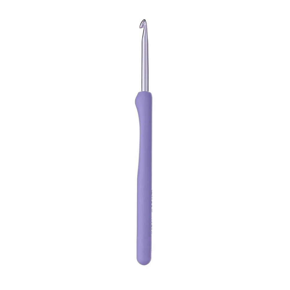Tulip Etimo Murasaki Uncinetto Ergonomico 4.00mm Alluminio Softgrip Viola 1 Pezzo