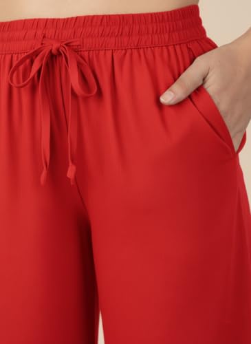 Image of Moirai Super Soft Viscose Rayon Palazzo Pants for Women Relaxed & Regular Fit Solid Palazzo for Women & Girls Casual Ethnic Wear