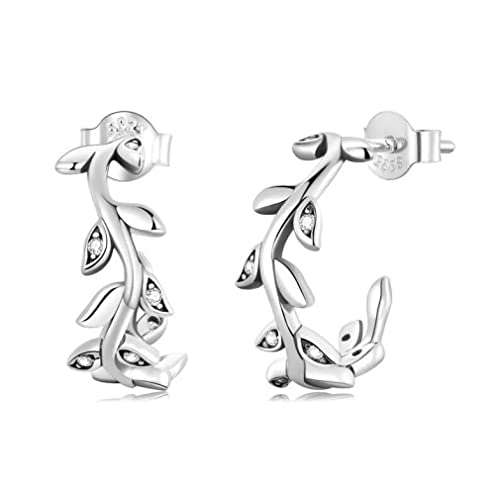 Boucles d'oreilles feuilles de plante délicates pour femmes