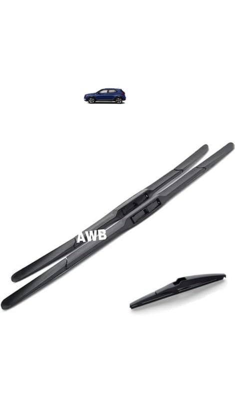 Image of AWB Hybrid Wiper Blades Front + Rear Compatible with Venue(Pack of 3)