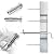 Muzata 10Set Cable Railing kit Invisible Swageless 1/8" Turnbuckle Tensioner Terminal Hidden Flat Head for 2"-6" Wood Metal Post Deck Stairs Edgeless System CB05,CL1 CV1 CV2