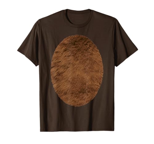Fun Halloween Easy DIY Brown Grizzly Bear Costume T-Shirt