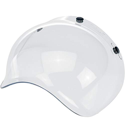 Biltwell Unisex-Adult Open face Bubble Anti-Fog Helmet Shield (Clear, One Size)