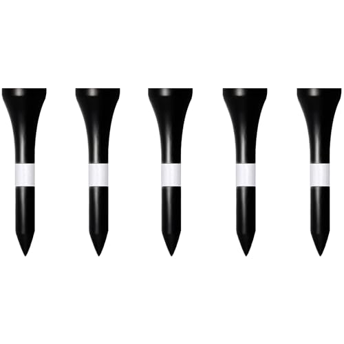 Zivisk Wooden Golf Tees 1-1/2" 100 Count 38mm Black
