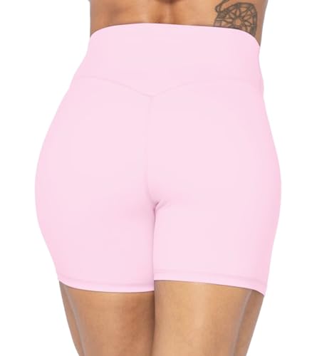 Image of Sunzel No Front Seam High Waist Biker Shorts for Women, Squat Proof Yoga Workout Gym Bike Shorts | 3, 5 Or 8-Inch Inseam, High Waisted, Tummy Control, No Front Seam, Buttery Soft, Compression Fit, Squat Proof
