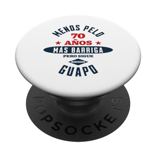 70 años, Regalo Divertido Hombre Cumpleaños PopSockets PopGrip Intercambiable