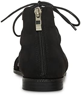 Madden Girl Women's Honered Flat Sandal, Black Fabric, 5 | Image 2