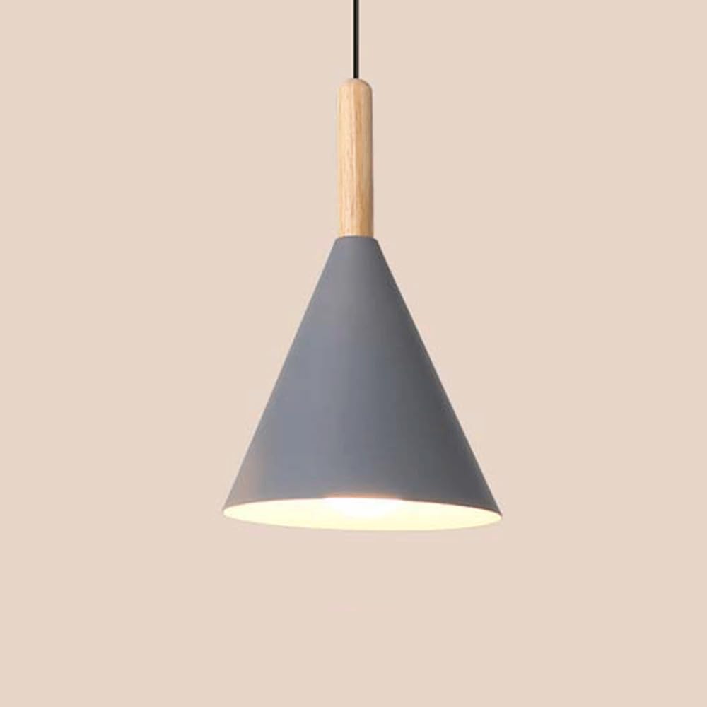 Luminaire décoratif industriel à LED en bois pour créer un salon chaleureux