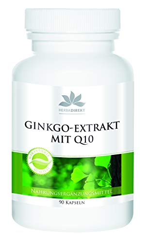 Extrato de Ginkgo Biloba Coenzima Q10 - 90 cápsulas