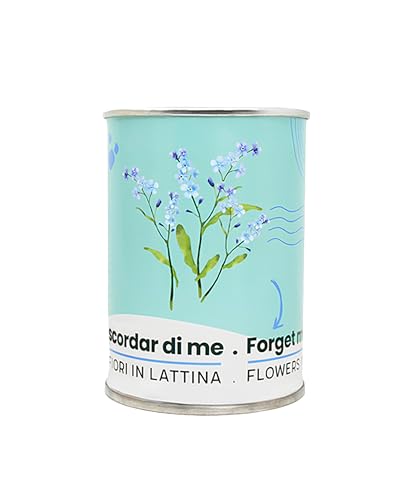 iGreen Fiori in Lattina - Kit Coltivazione Fiore (Non Ti Scordar di Me) - Idea Regalo Ecosostenibile - 100% Made in Italy - Lattina in Alluminio con Semi di Pianta o Fiore Decorativo e Riciclabile
