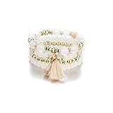【Regalo de alta calidad】: esta pulsera es una opción de regalo de alta calidad para tus amigos. Ya sea para Navidad, Acción de Gracias o cumpleaños, es una buena elección.