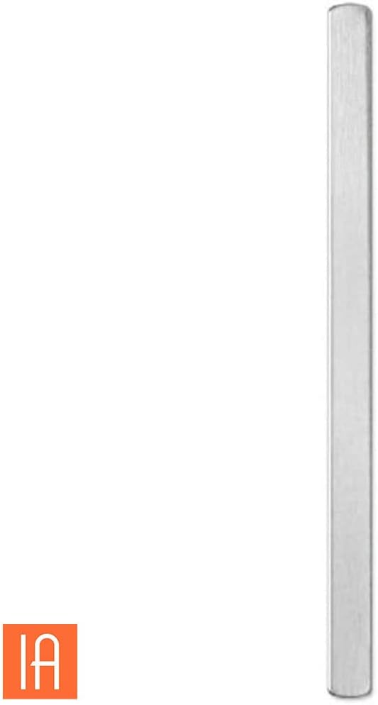 ImpressArt - Aluminum Wrap Ring Blanks for Metal Stamping Stylish Jewelry Making and DIY Crafts (1/8" x 3", Ring Sizes 8-10, Pack of 12)