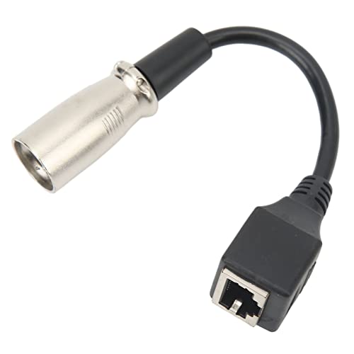 Bewinner Cable Adaptador XLR Macho de 3 Pines a Hembra RJ45, Extensión de Conector de Red de 5,9 Pulgadas para Mezclador Amplificador, Transmisión de Señal Estable con Cubierta de Goma